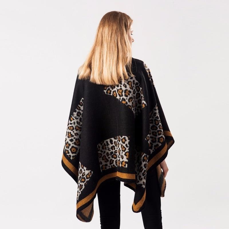 Poncho Léopard Femme