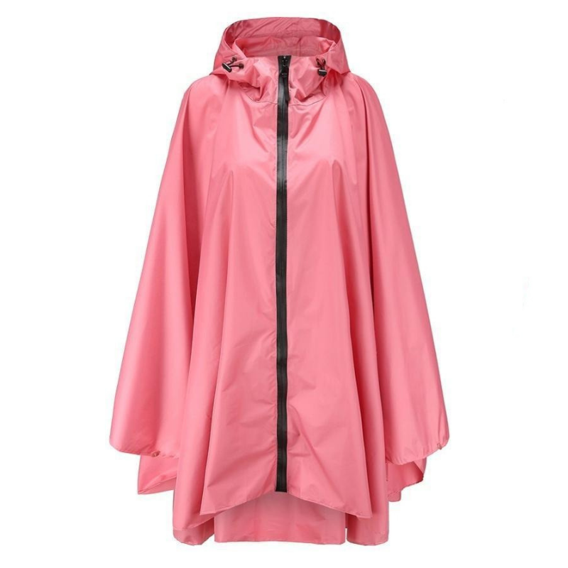 Poncho Long Pluie - rose