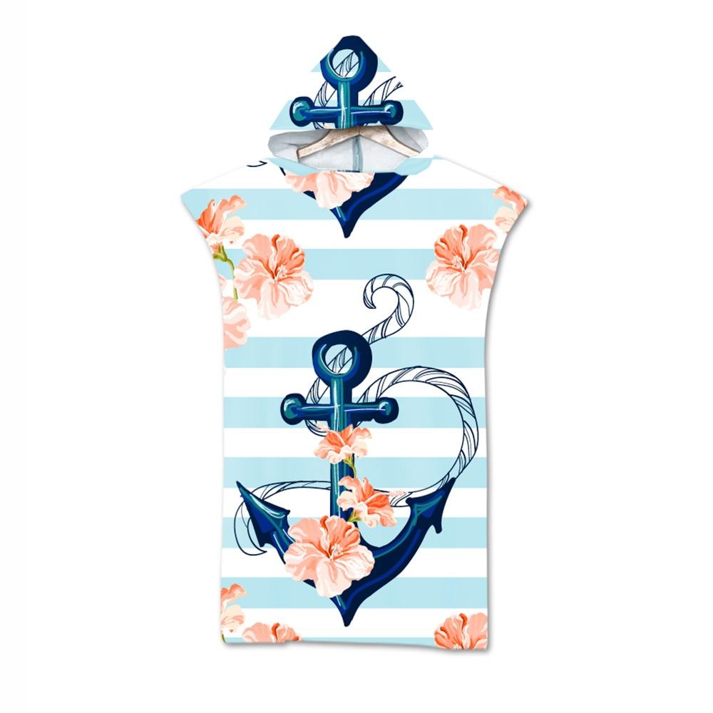 Poncho Plage Femme - Ancre