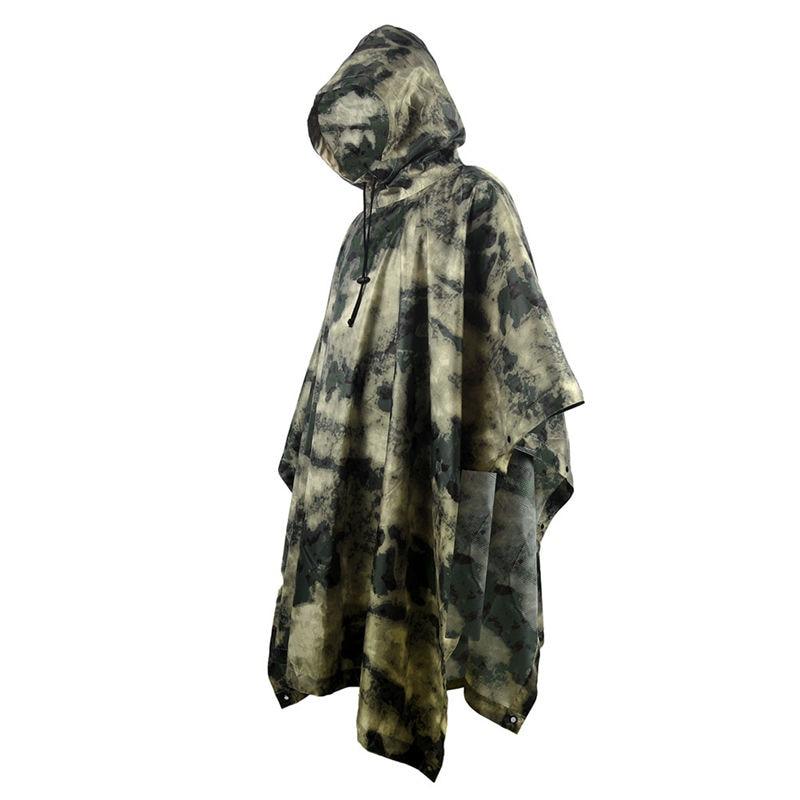 Poncho Pluie Randonnée - Camouflage