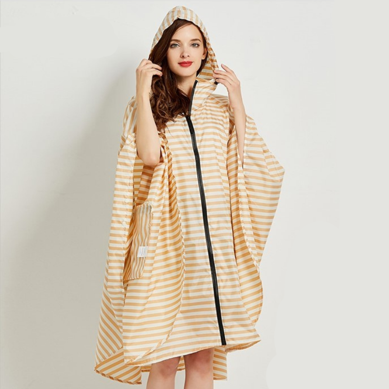 Poncho Pluie Rayure - rayures