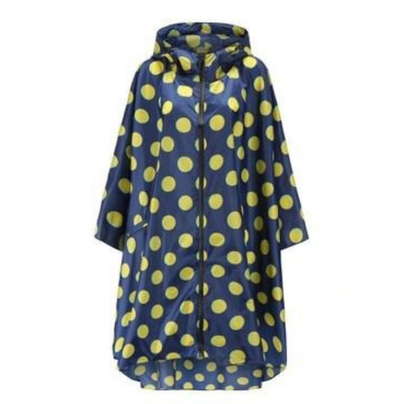 Poncho Pluie Respirant - Pois jaune