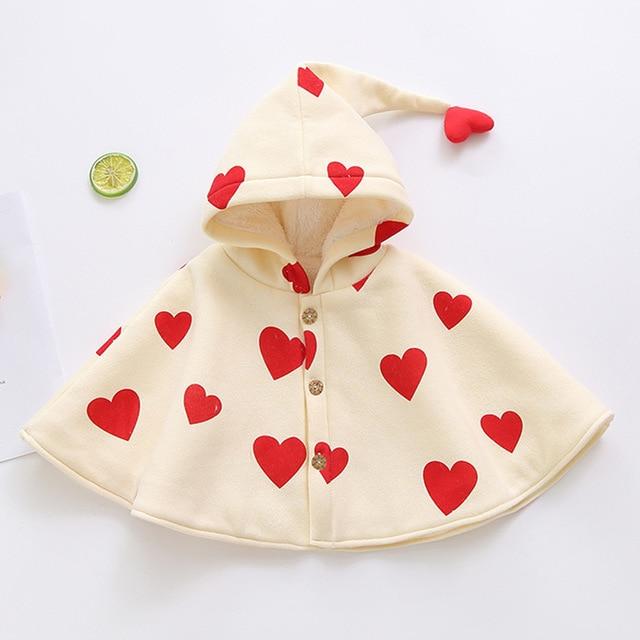 Poncho Polaire Bébé Fille - Beige / 6M