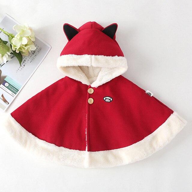 Poncho Bébé - Rouge / 6M