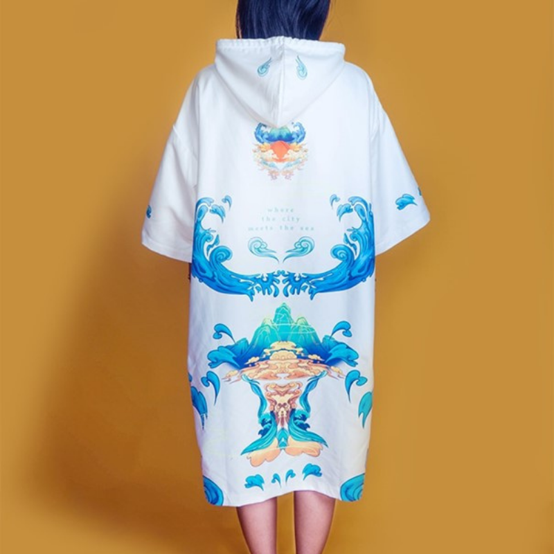 Poncho pour Surfeur - Bleu