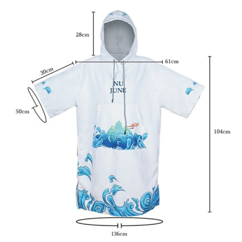 Poncho pour Surfeur - Bleu