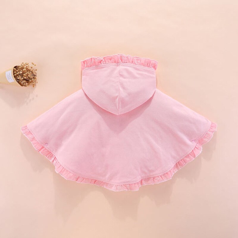 Poncho Rose Fillette