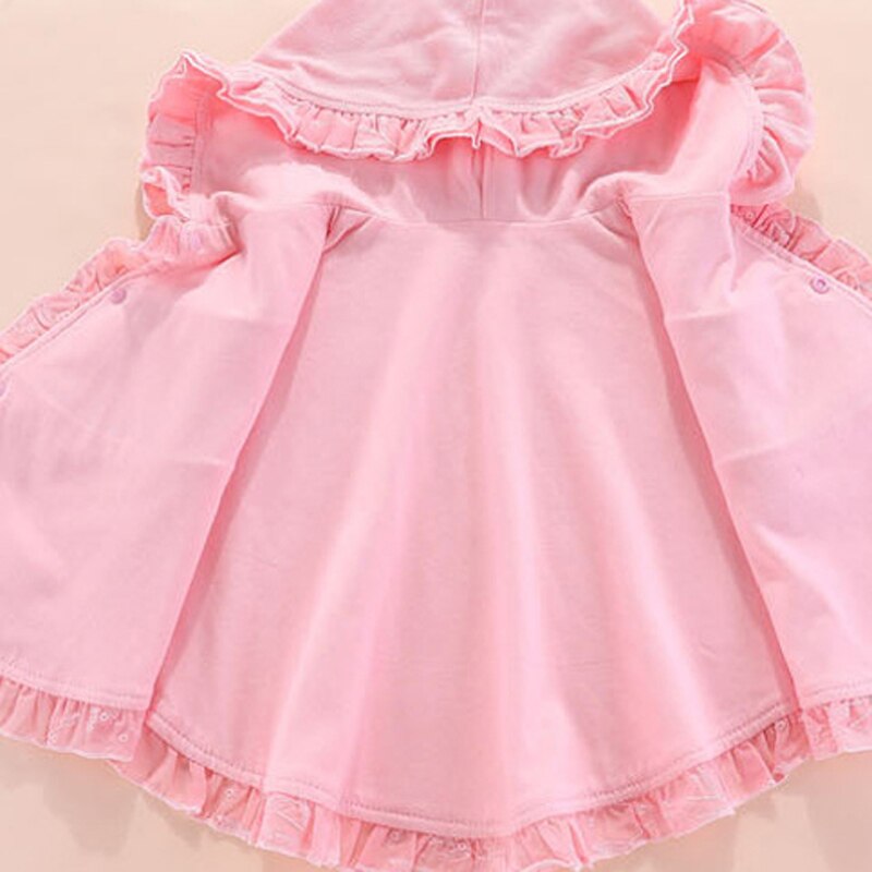 Poncho Rose Fillette