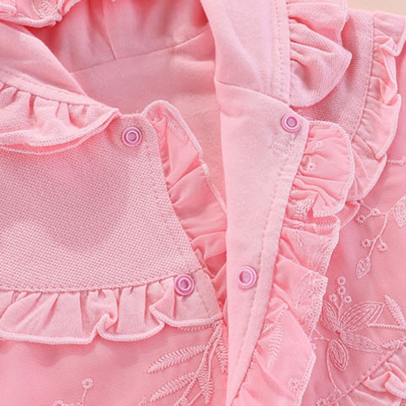 Poncho Rose Fillette