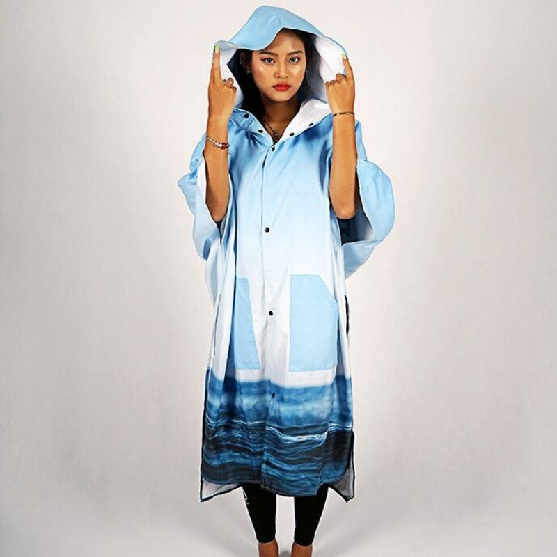 Poncho Surf Bleu - Bleu