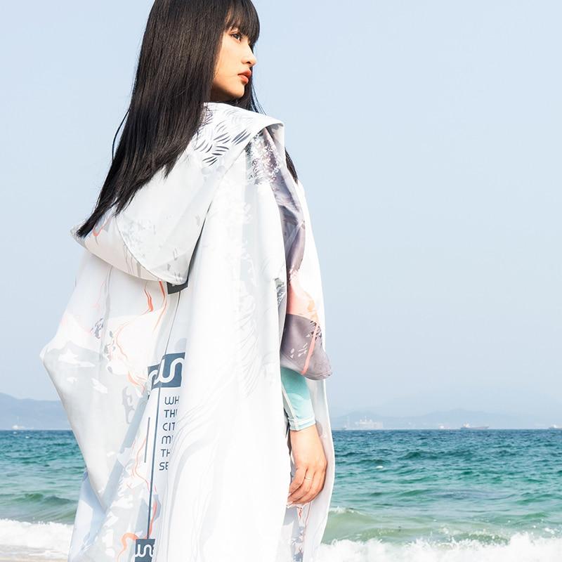 Poncho Surf Femme - Ivoire