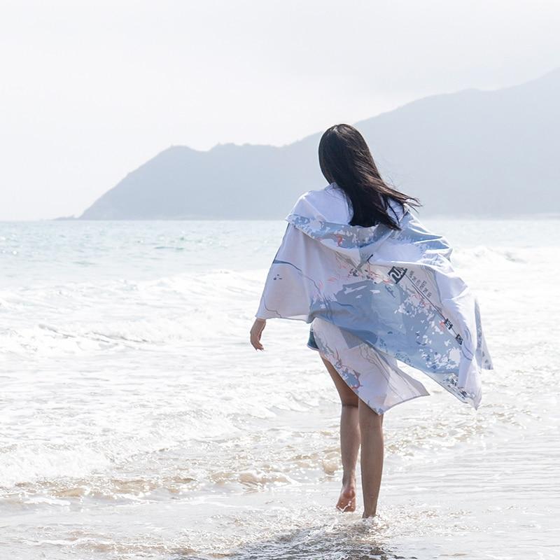 Poncho Surf Femme - Ivoire