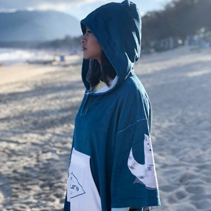 Poncho Surf Fox - Bleu