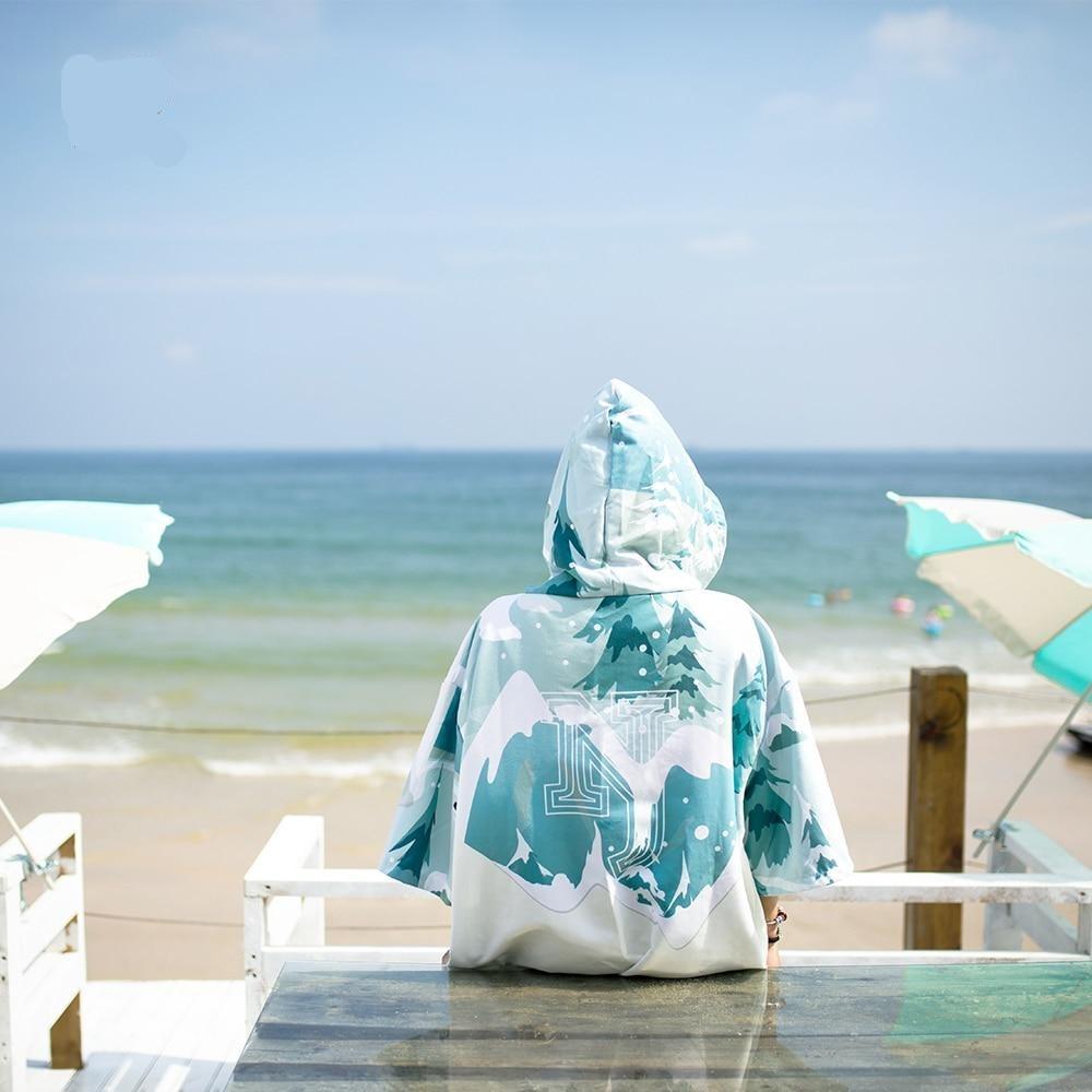 Poncho Surf Mountain - Bleu