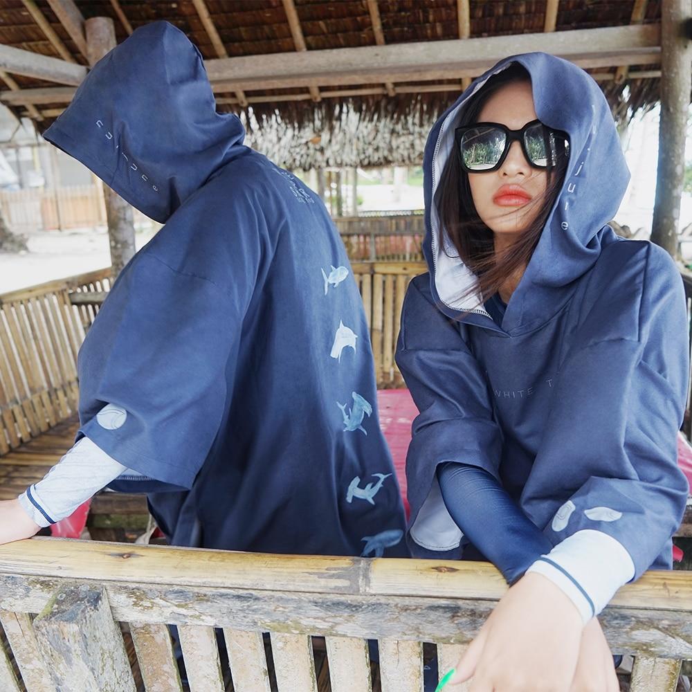 Poncho Surf Shark - Bleu