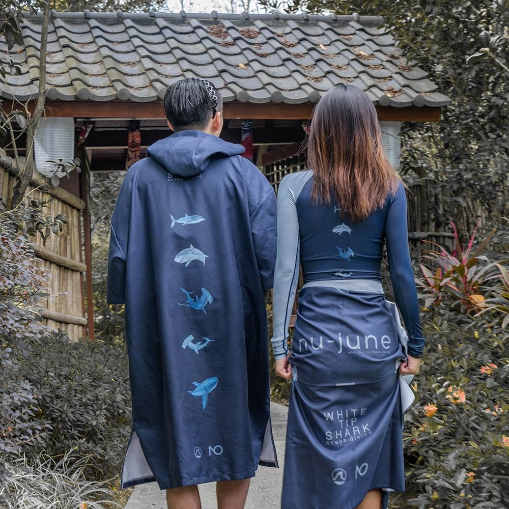 Poncho Surf Shark - Bleu