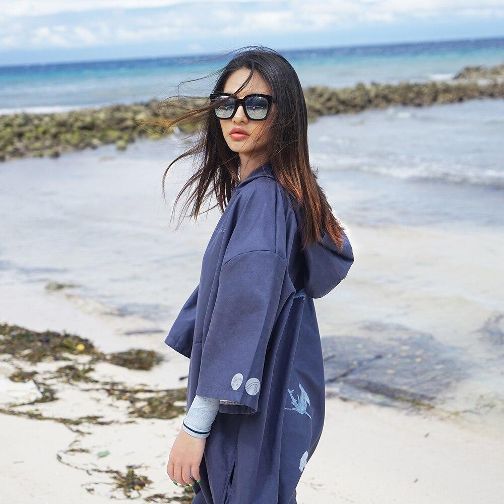 Poncho Surf Shark - Bleu