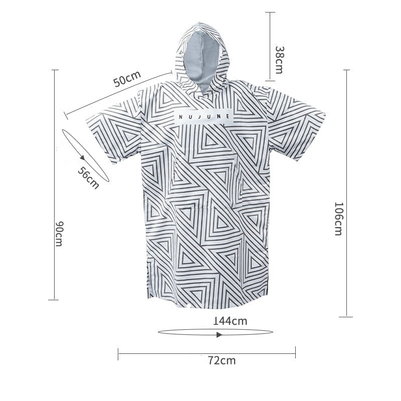 Poncho Surf Wavy Ocean