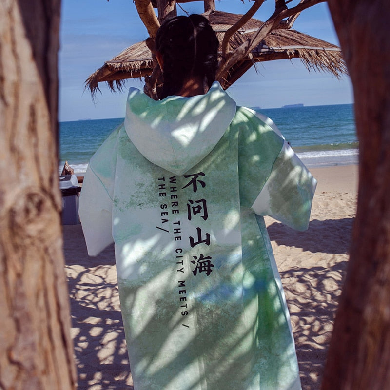 Poncho Surf Wind - Vert