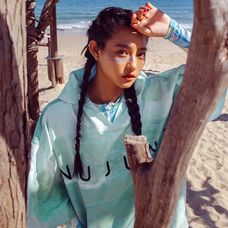 Poncho Surf Wind - Vert