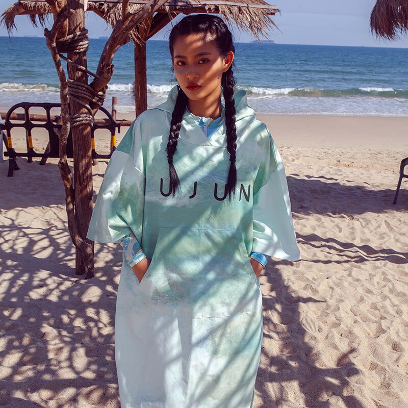 Poncho Surf Wind - Vert