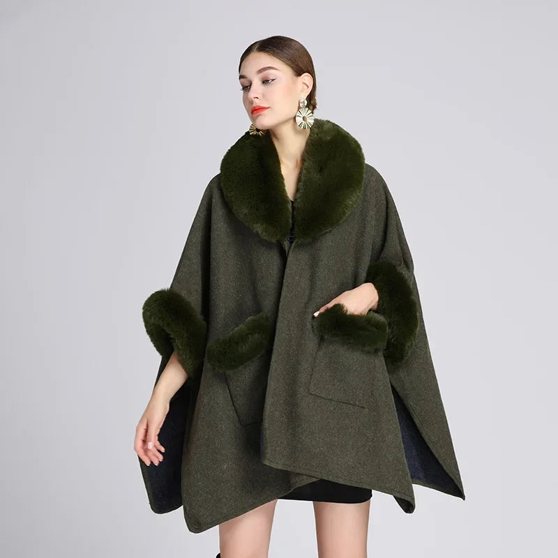 Cape Chaude Femme - vert
