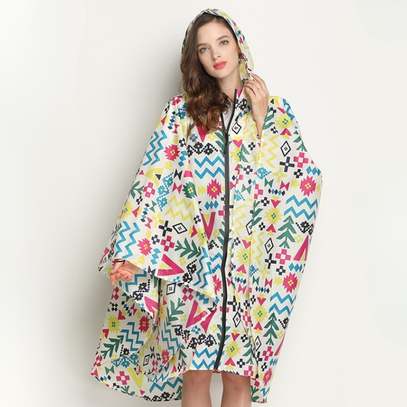Cape de Pluie Femme K Way - multicolore