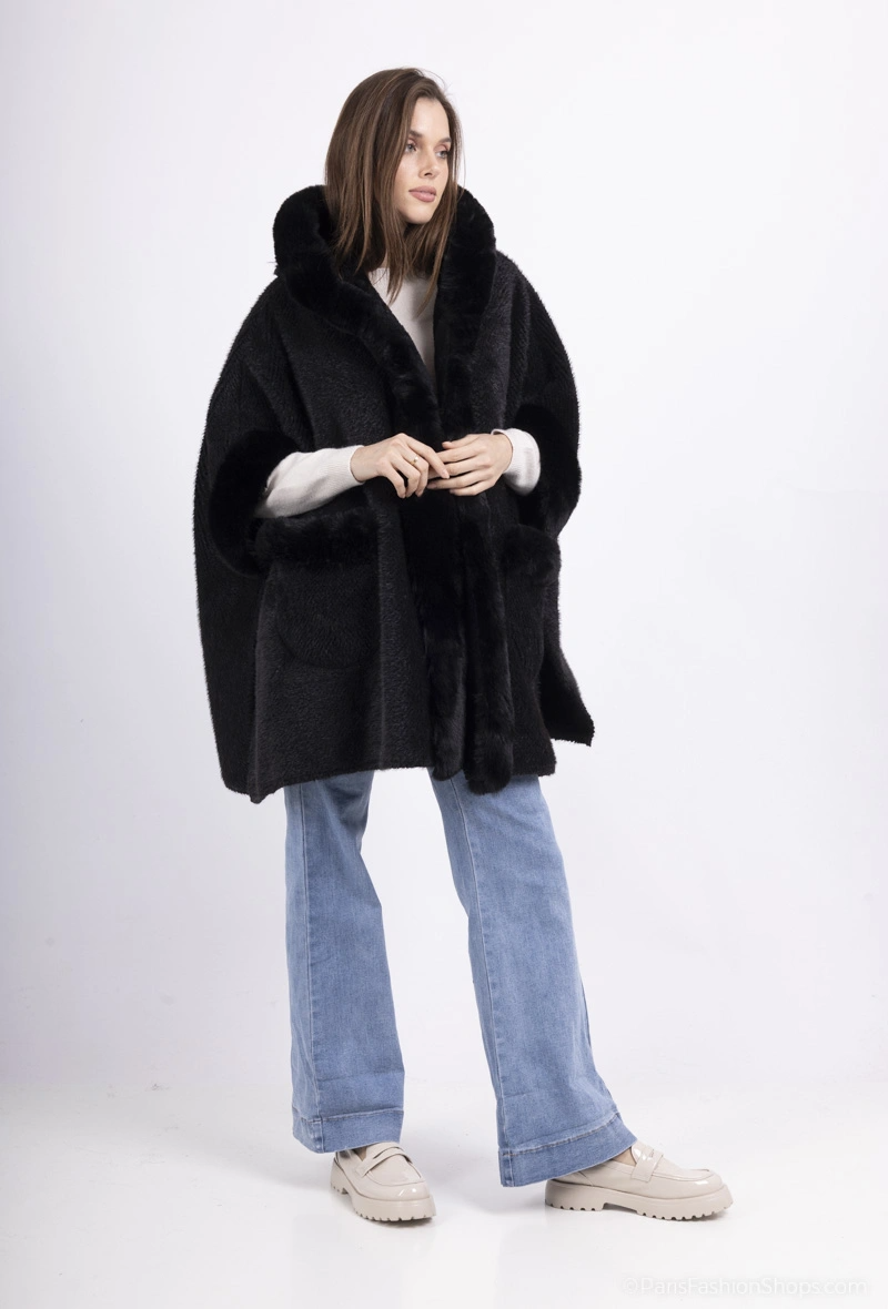Cape Femme Fausse Fourrure