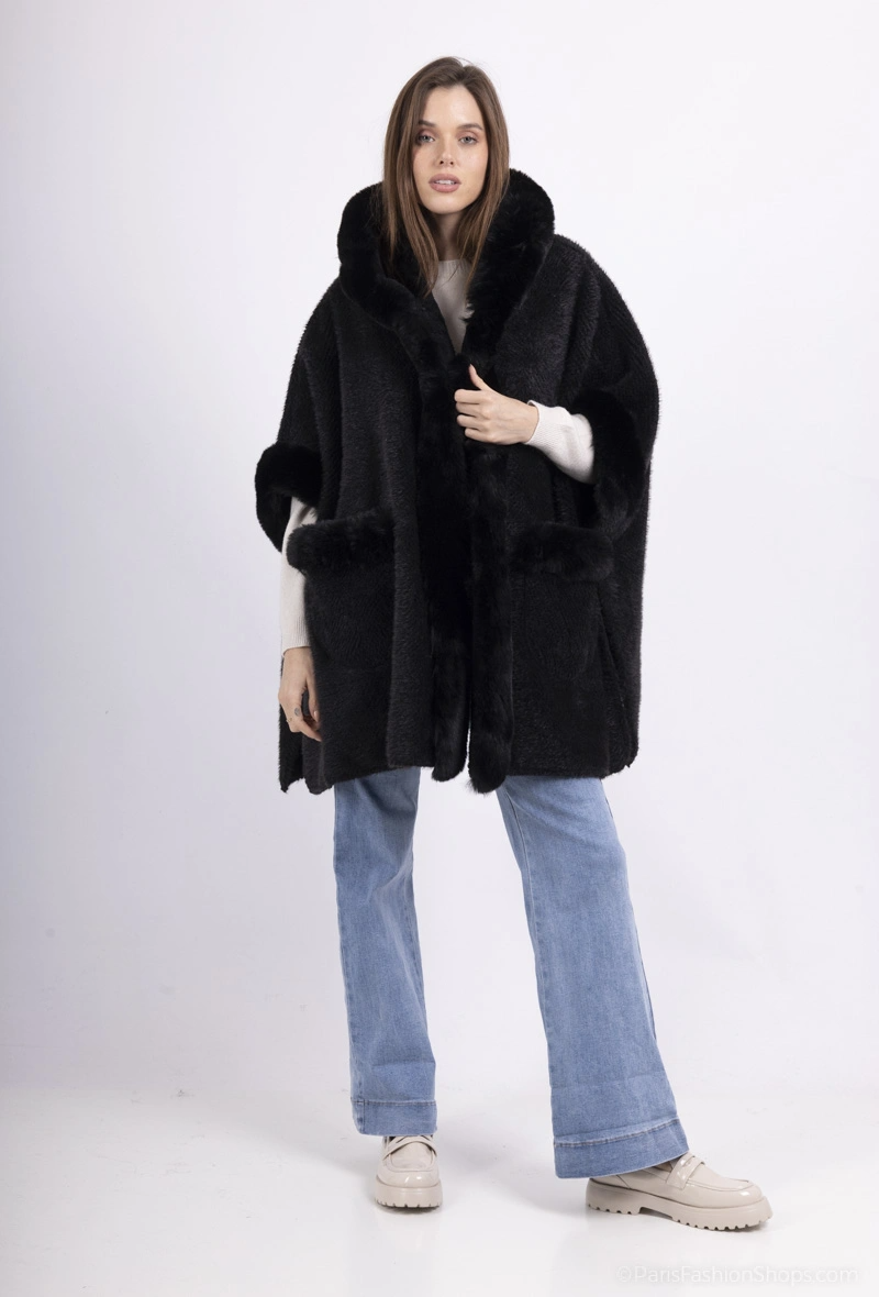 Cape Femme Fausse Fourrure