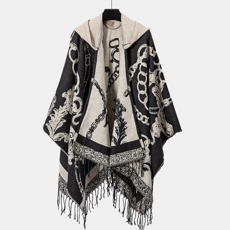 Cape Poncho Homme - noir