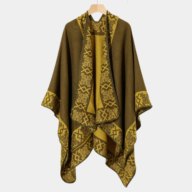 Echarpe Poncho Homme - vert