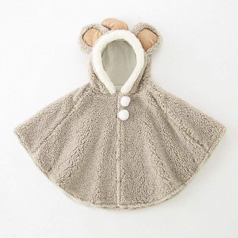 Poncho à Capuche Enfant - gris / 0-36 mois