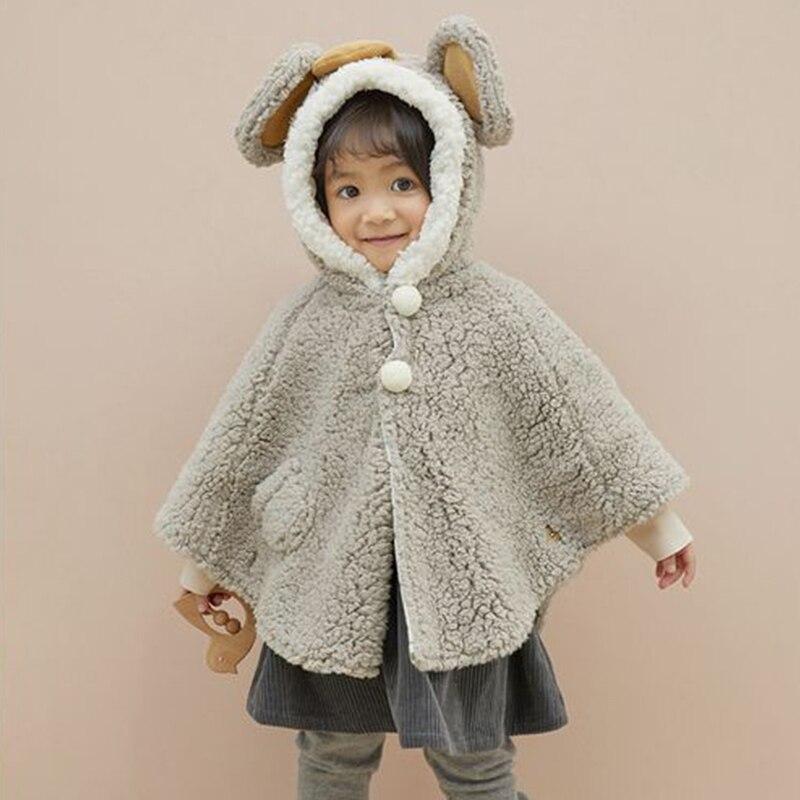 Poncho à Capuche Enfant - gris / 0-36 mois