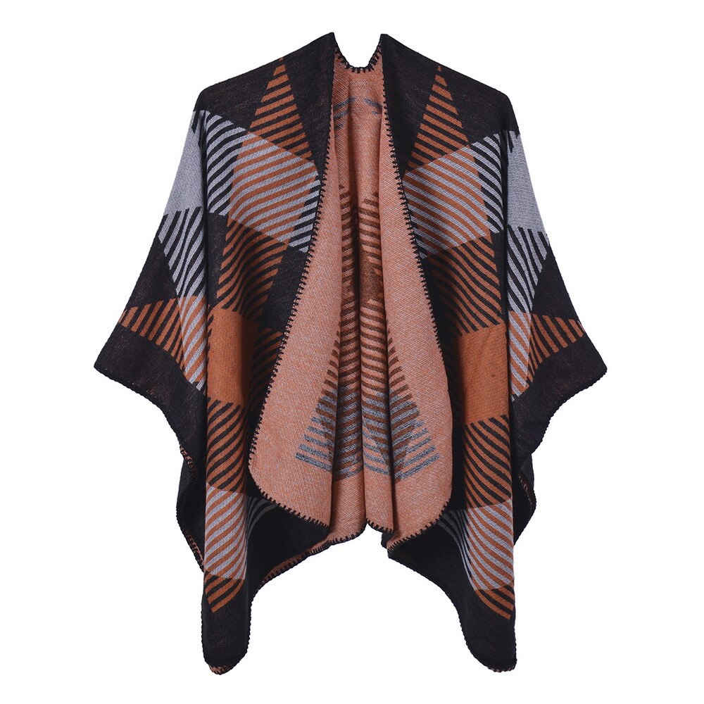 Poncho femme Carreaux - 1 / Unique