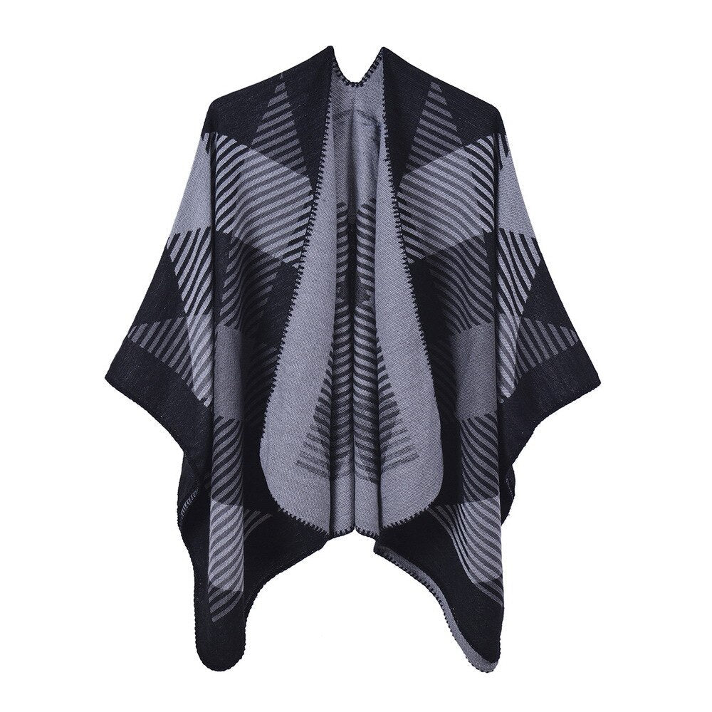 Poncho femme Carreaux - 6 / Unique