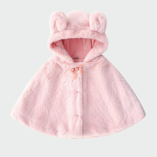 Poncho Polaire Absorba Bébé Fille - Taille 12 Mois - Rose Clair - Utilisé Une Seule Fois