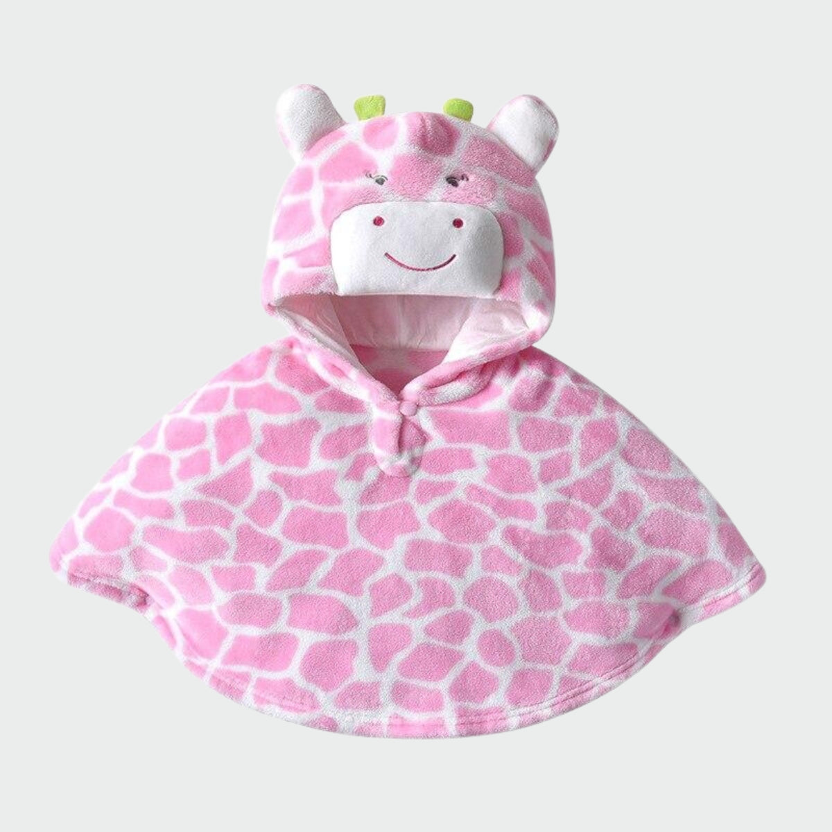 Poncho Bébé Girafe Rose - Girafe Rose