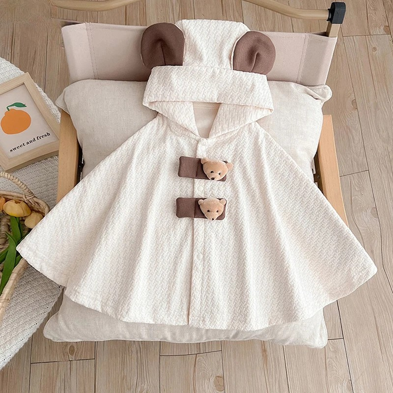 Poncho Bébé Ours Mignon 2 ans