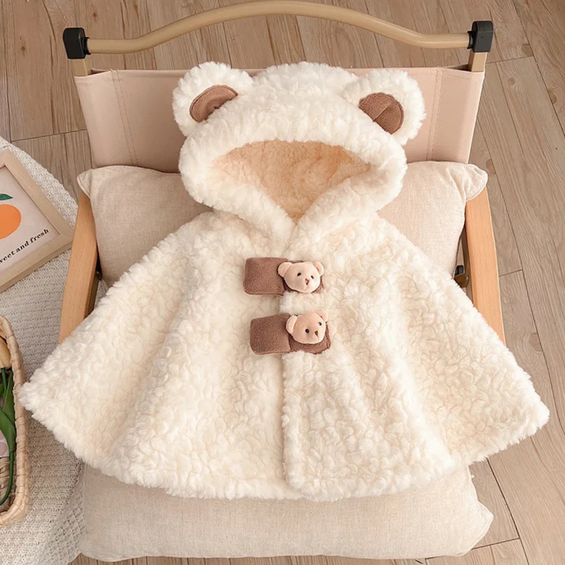 Poncho Bébé Ourson - 0-3 ans