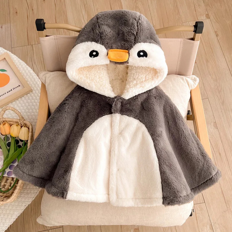 Poncho Bébé Pingouin - 0-3 ans