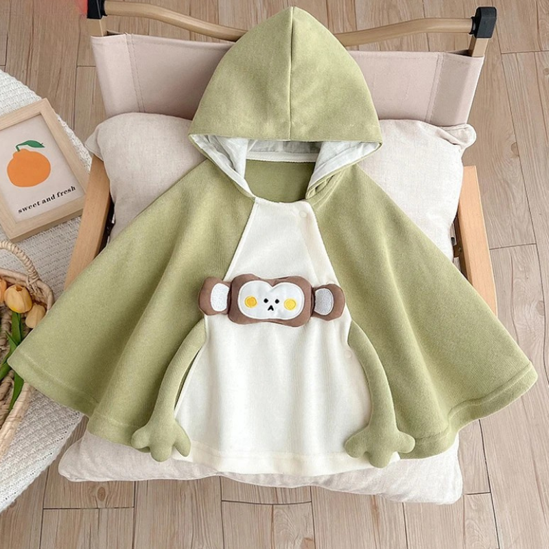 Poncho Bébé Singe singe / 2 ans