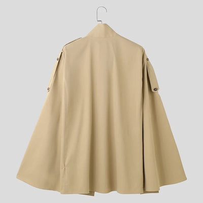 Poncho Cape Trench Homme