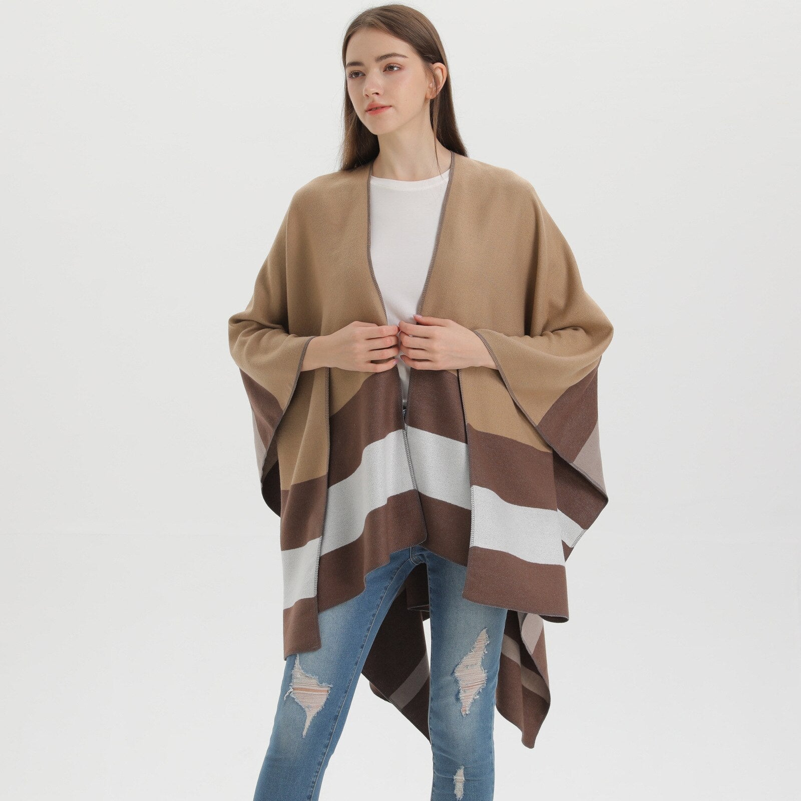 Poncho Femme Classique