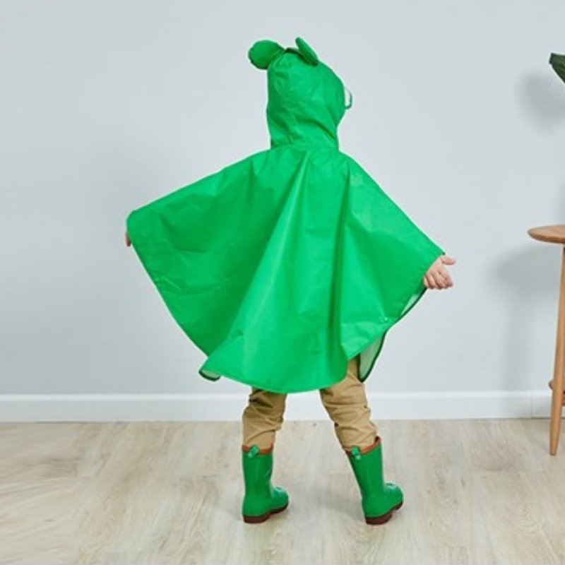 Poncho Pluie Enfant - Vert / M