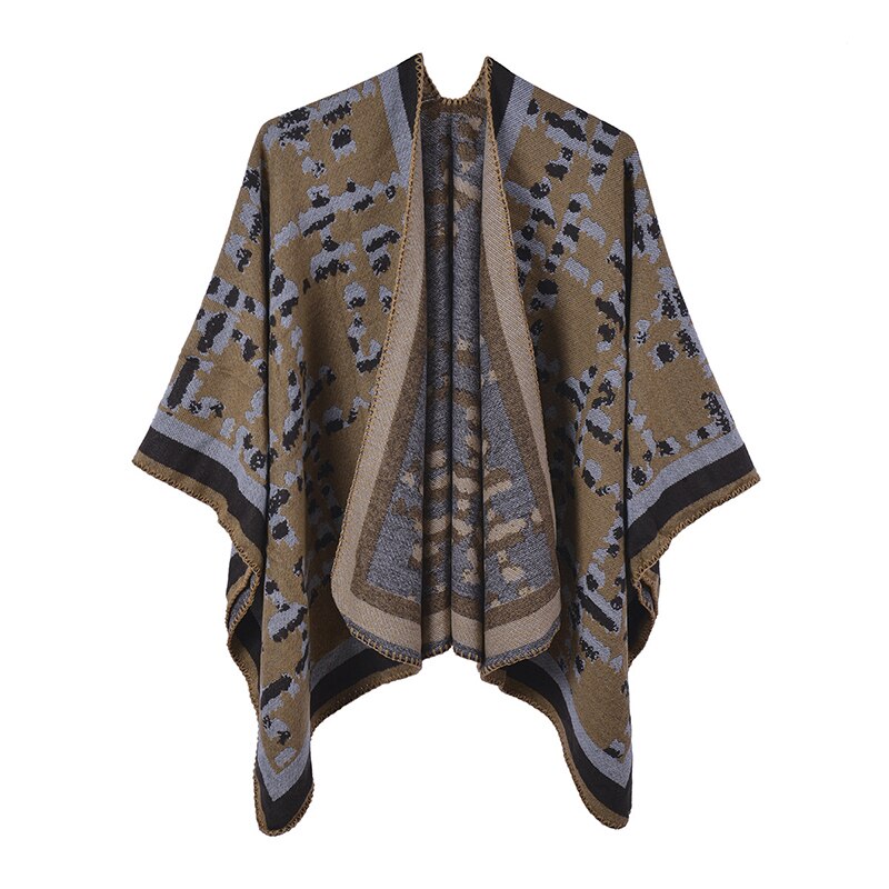 Poncho Femme Vintage - Kaki / Unique