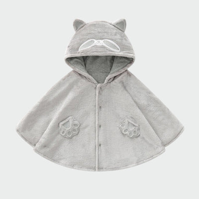 Poncho Enfant Chat - Gris / 12 mois
