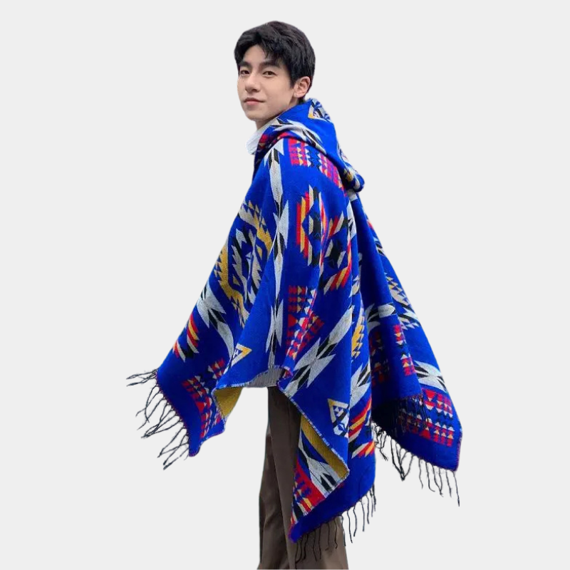 Poncho Ethnique Homme