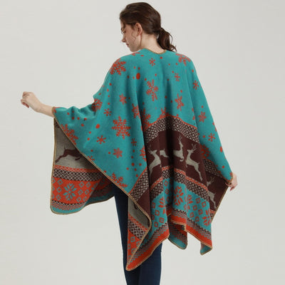 Poncho femme Cerf