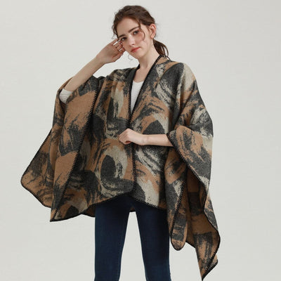 Poncho Femme Hiver Elégant