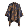 Poncho Femme Hiver Elégant - Orange